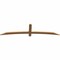 Ekena Millwork Bellingham Timber Gable Bracket, Western Red Cedar, 84"W x 21"H x 1 1/2"D x 3 1/2"F, 6/12 Pitch GBW084X21X0204BEL00SWR - alternate 4